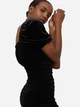 Платье короткое летнее женское H&M 0934246 XS Черное (KAY2000001238325) - изображение 2