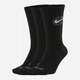 Набір чоловічих шкарпеток бавовняних Nike U Nk Crew Everyday Bball DA2123-010 42-46 3 пари Чорний (194499990987) - зображення 1