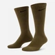 Набор женских носков хлопковых Nike U Nk Everyday Plus Cush Crew SX6888-910 38-42 3 пары Черный/Серый/Горчичный (194958595555) - изображение 2