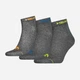 Набор мужских носков HEAD Quarter 3Р Unisex 761011001-002 39-42 р 3 пары Темно-серый (8718824970387) - изображение 2