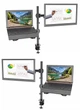 Кронштейн для монитора 13"- 27" и ноутбука 17" North Bayou VX-07 Черный с функцией PIVOT + монтажные аксессуары - изображение 4