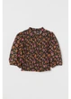 Блуза H&M 32 Черный 0922625_цветоч_05 - изображение 1