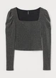 Блуза H&M XS Срібний 0907953_блест_01 - зображення 1