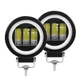 Светодиодная противотуманная балка Led с СТГ 30W 3 линзы с жёлтым ангельским глазом Avtoexpect (05490) - изображение 2