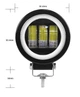 Светодиодная противотуманная балка Led с СТГ 30W 3 линзы с жёлтым ангельским глазом Avtoexpect (05490) - изображение 5