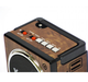 Аккумуляторный радиоприёмник колонка с USB SD фонариком, цифровым FM тюнером Коричневый NNS (NS-904U) - изображение 4