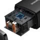Сетевое зарядное (СЗУ) Baseus Compact Quick Charger 20W QC+ PD (Type-C + 1USB) (CCXJ-B) Black - изображение 3