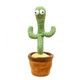Танцующий кактус Повторюшка поющий 120 песен с подсветкой UKC Dancing Cactus TikTok зеленый - изображение 1