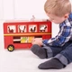 Іграшка-сортер Bigjigs Toys Червоний автобус (691621536926) - зображення 4