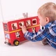 Іграшка-сортер Bigjigs Toys Червоний автобус (691621536926) - зображення 5