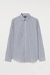 Рубашка H&M XS серый 10117817581 - изображение 1