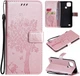 Чохол книжка Pattern для Realme C21Y (кіт та дерево) Rose Gold (24856-27) - зображення 1