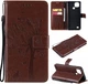 Чохол книжка Pattern для Realme C21Y (кіт та дерево) Brown (24856-30) - зображення 1