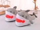Тапочки кигуруми игрушки Kigurumi Акула Серые Плюшевые Детские 35-40 (3104/1) - изображение 1