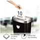 Шредер Fellowes 53C 10 листов 4х35 мм 23 л Fellowes 400 x 338 x 196 мм (f.U4653101) - изображение 5