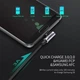 Дата кабель USB 2.0 AM to USB-C 1.0m US284 Angled Alum. Braid Black Ugreen (50941) - изображение 3