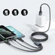 USB кабель Remax Sury 2 Series 3in1 Lightning / USB Type-C / microUSB 2 A 1,2 м Black - изображение 2