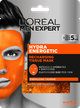 Тканинна маска для обличчя L'Oreal Paris Men Expert Hydra Energetic для чоловіків 30 г (3600523704378) - зображення 1