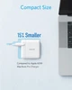 Мережевий зарядний пристрій Anker PowerPort+ Atom III - 60W Power IQ 3.0 White (A2322321/A2322G21) - зображення 4