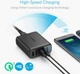 Мережевий зарядний пристрій Anker PowerPort 5 Speed - 51.5W 1xQC3.0 & 4xPIQ Black (A2055G11) - зображення 2