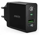 Мережевий зарядний пристрій Anker PowerPort+ 1 with QC 3.0 & PowerIQ (Black) (A2013L11) - зображення 1