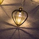 Светодиодная гирлянда металлические Сердечки 10 LED на батарейках 2 м Желтый - изображение 6
