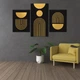 Модульна картина з трьох частин Настільний Store Gold 141x90 см (MK322004) - зображення 4