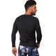 Спортивная компрессионная футболка мужская Domino Fit 1716 размер XL (175-180 см) Black - изображение 3