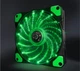 Вентилятор Frime Iris LED Fan 15LED Green (FLF-HB120G15) - зображення 1