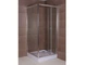 Душова кабіна складана 80 х 80 см скло квадратна ДкБФк.80-Tr - зображення 1