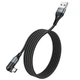 Кабель USB HOCO U100 Micro USB (20W) (1.2М) Чорний - изображение 1