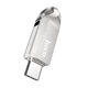Флеш пам‘ять HOCO UD8 2 в 1 (USB3.0/Type-C) (32Gb) Сталевий - изображение 1