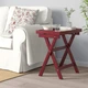 Журнальний столик з підносом IKEA MARYD 58х38х58 см темно-червоний (304.756.57) - зображення 2