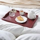 Журнальний столик з підносом IKEA MARYD 58х38х58 см темно-червоний (304.756.57) - зображення 5