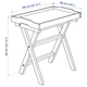 Журнальний столик з підносом IKEA MARYD 58х38х58 см темно-червоний (304.756.57) - зображення 7
