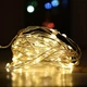 Гирлянда роса на батарейках 50 LED, 5 метров, на проволоке, теплый белый цвет 1977-07 - изображение 6