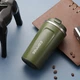 Термокружка Coffee 500 мл хаки (LB-38531) - изображение 5