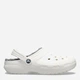 Женские кроксы утепленные Crocs Jibbitz Classic Lined Clog 203591-10M 36-37 (M4/W6) 22 см White Grey (191448251298_8888888848590) - изображение 1
