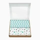 Набор пеленок Cosas Бязь Starfalls Mint Grey Zigzag Mint 80 х 100 2 шт (4822052074640) - изображение 2