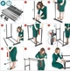 Cтойка для одежды Double-Pole 8006 AVE Универсальная Прочная Двойная напольная передвижная стойка для одежды - изображение 5