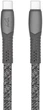 Kabel RIVACASE USB Type-C PS6105 GR12 Szary - obraz 1