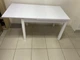 Стол кухонный прямоугольный раскладной с деревянными ножками и стекляной столешницей Фьюжин Марсель 90 белый - изображение 4