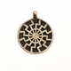 Амулет кулон Черное Солнце Semantic Jewelry Бронзовое покрытие 2.5 x 3.0 x 0.2 см - изображение 1