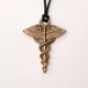 Амулет кулон Кадуцей Semantic Jewelry Бронзове покриття 2.5 x 2.5 x 0.3 см - зображення 2