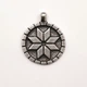 Амулет кулон Алатырь Semantic Jewelry Серебрение 2.5 x 3.0 x 0.2 см - изображение 1