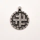 Амулет кулон Небесный крест Semantic Jewelry Серебрение 2.5 x 3.0 x 0.2 см - изображение 1