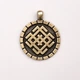 Амулет кулон Білобог Semantic Jewelry Бронзове покриття 2.5 x 3.0 x 0.2 см - зображення 1