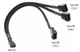 Переходник раздвоитель 1 на 3 кулера 26 см 4 pin fan cooler hub кабель (532165966) Черный - изображение 8