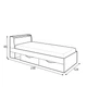 Ліжко з ящиками для підліткової кімнати Delta 120 Meblar 124x85x230 (DELTA_15L/P) 085133 - зображення 3