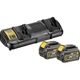 Зарядное устройство для аккумуляторов инструмента DeWALT 18 В, 54 В,4 А, 1.2 кг, 2 аккумулятора (DCB132T2) - изображение 1